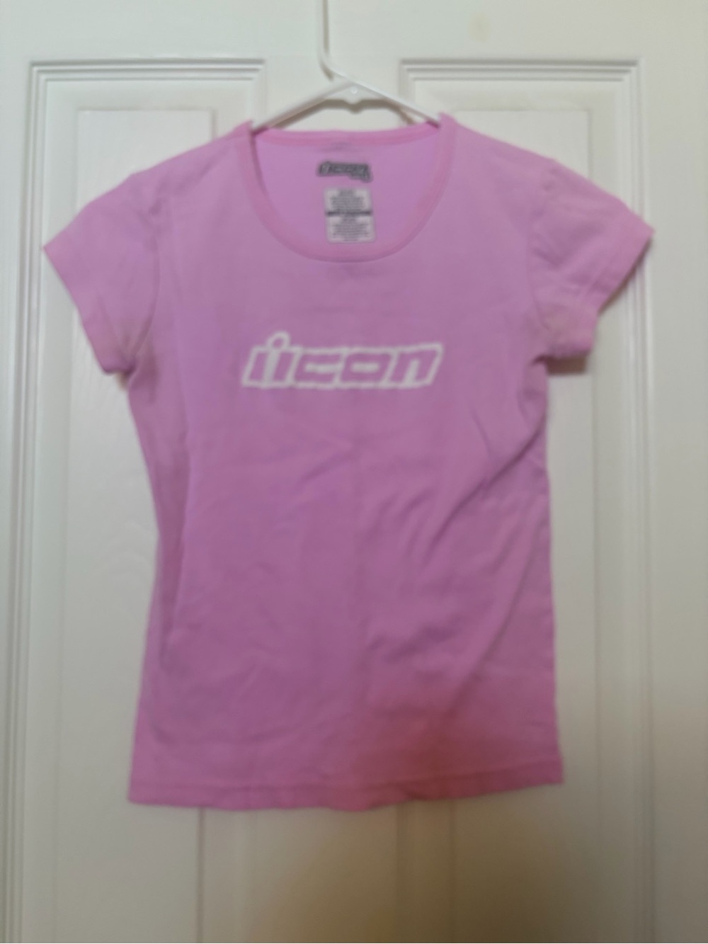 ICON Girls Pink Logo Tee